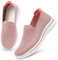 OFFCUP Zapatillas Sin Cordones para Mujer, Zapatillas Ortopédicas para Mujer Comodos y Ligeras, Sin Cordones Zapatos Ortopédicos Transpirables, para Correr, Trabajar, Andar, Pasear (Rosado/39EU)