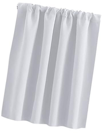 Beimus Rideaux occultants courts pour petite fenêtre avec passe-tringle et isolation thermique