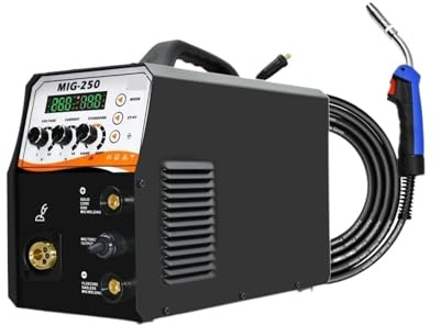 Saldatrice semiautomatica MIG 4 IN 1, Gas Gasless No Gas ARC TIG, saldatrice(MIG250 and tig torch)