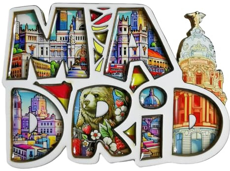 Imán decorativo para nevera con diseño de Madrid España