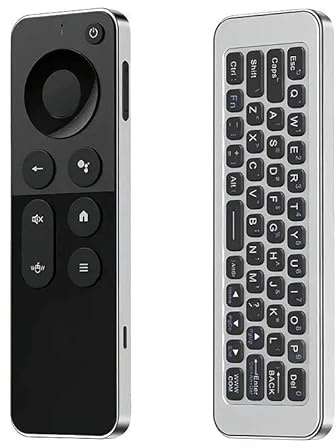 Air Flying Squirrel Fernbedienung, 2.4G & Bluetooth Dual Mode Air Maus mit Mini Tastatur, Sprachsuche & Gyroskop für Smart TV, Android TV Box, Projektor, PC