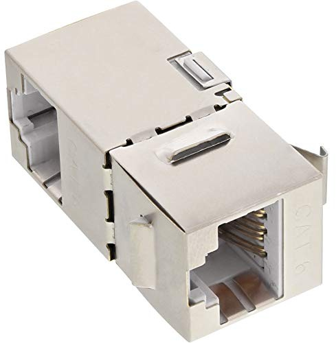 InLine 74206W RJ45 Buchse / Buchse Einsatz gewinkelt, SNAP-In, Cat.6 STP