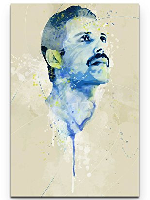Paul Sinus Art Freddie Mercury IV 90x60cm auf Leinwand gespannt fertig zum aufhängen