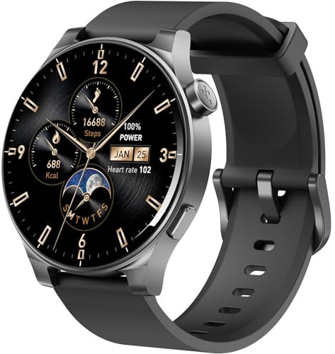 TOZO S5 - Smartwatch Uomo Donna, Orologio Intelligente con 1.43” AMOLED Rispondere/Riattaccare Chiamate e Oltre 100 Modalità Sportive