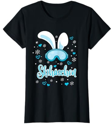 Skihäschen Apres Ski Outfit Bunny Kostüm Skihaserl Skihase T-Shirt