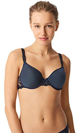 Chantelle Women's, CHAMPS ELYSEES, Covering Memory Bra, Women's lingerie, Bleu Hiver, 38C