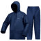 WCBDUT Set giacca e pantaloni da lavoro per uomo/donna, ultra leggero, impermeabile, antivento, con cappuccio, tuta antipioggia, Marina Militare, L