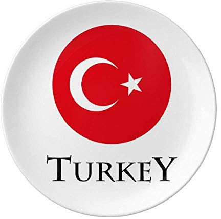 Türkei Europa Asien mediterraner Teller Deko Porzellan Salver Geschirr Abendessen Geschirr