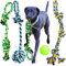 Youngever 4 Pacchi Giocattoli per Cani, Corda per Cani, Giocattoli per Cani da Masticare per Cuccioli per Cani di Taglia Grande