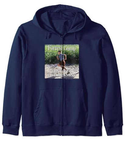Forrest Gump Just Felt Like Running Photo Panel Kapuzenjacke