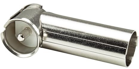 tomzz Audio 1500-003-1 Antennenadapter DIN 150 OHM auf ISO 50 OHM alt auf neu Winkelstecker ohne Isolierung