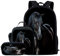 Kuiaobaty Schulranzen Set für Mädchen Jungen 3 in 1 Schultasche mit Lunchtasche Federmäppchen für Mittelschule, Schwarzes Pferd, Einheitsgröße, Modern