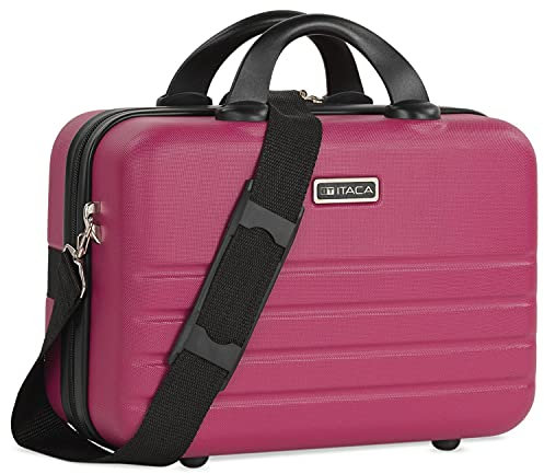 ITACA - Kosmetikkoffer Hartschale Groß, Beautycase Damen, Trolley & Handgepäck Koffer: Beauty Case Hartschale, Kosmetik Koffer, Kosmetiktasche Groß - Ideal für Reisen!, Erdbeere