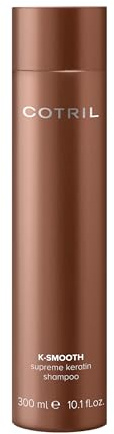 Cotril K-Smooth Supreme Keratin-Shampoo 300 ml – perfekte Glätte, Anti-Frizz und Feuchtigkeit für das Haar, verlängert die Wirkung der disziplinierenden Behandlungen