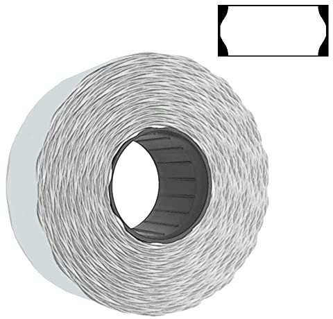 Preisauszeichner Etiketten 26x12 Standard weiß 1500 Stück ablösbar Preisetiketten für Smart Printex Tovel Contact Meto Blitz