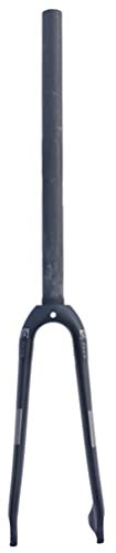 HSQMA Foldable Bike Rigid Fork 14 Inch BMX Carbon Fiber Fork 1-1/8'' Threadless Disc Brake Bicycle Front Fork QR 9mm