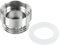 PATIKIL G1/2 zu M22*1,0 Wasserhahn Adapter verchromte Belüfter Anschlussstück Silber