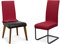 BEAUTEX Stuhlhussen Sets, elastische Stretch Husse Jersey Baumwolle Sitzbezug für Stuhl - 4er Set, Farbe: Bordeaux