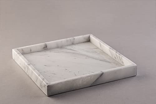 Celin Marmor Tablett aus edlem Marmor (weiß)