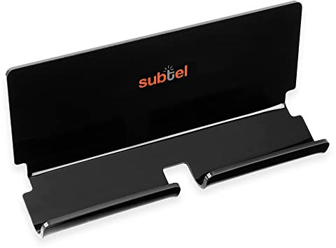 subtel Universal Handy & Tablet Wandhalterung für iPhone 11, 12, 13, Samsung Galaxy S20, S21, S22 - Halterung mit Klebe Befestigung - Aussparung zum Aufladen an der Wand Halter, Tab Wall Mount