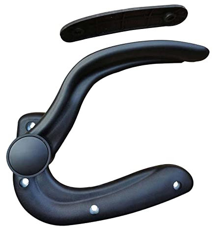 Perfeclan Bürostuhl Verstellbares Armlehnen-Paar, Höhenverstellbare Arme mit Befestigungsschraube mit ergonomischen Polstern für Bürostuhl, Gaming-Stuhl, Schwarz