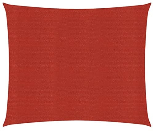 vidaXL Sonnensegel 160 g/m² Rot 6x6 m HDPE