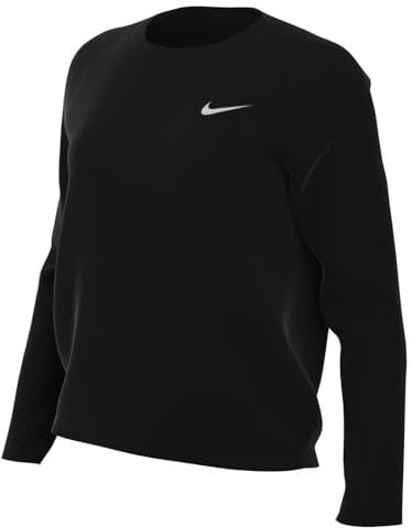 Nike Damen Pacer Sweatshirt, Black/Reflective Silv, M EU