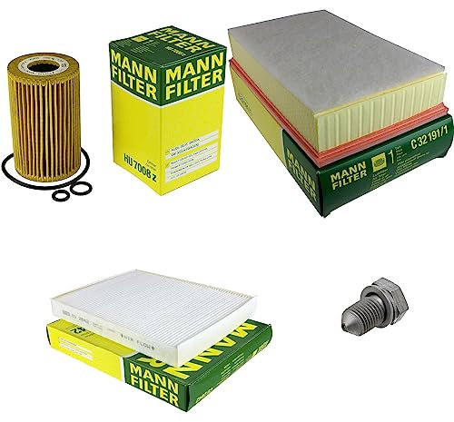 EISENFELS Filter Set Inspektionspaket erstellt mit MANN-FILTER Ölfilter HU 7008 z, Luftfilter C 32 191/1, Innenraumfilter CU 2842, Verschlussschraube