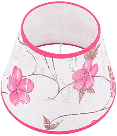 DOITOOL Lampenschirm Aus Stoff Lichtabdeckung Aus Stoff Wandleuchte Abdeckung Deckenlampe Kronleuchter Licht Schatten Rahmen Dekoration Lampenabdeckung Eisen Lampenkopf Haushalt E27