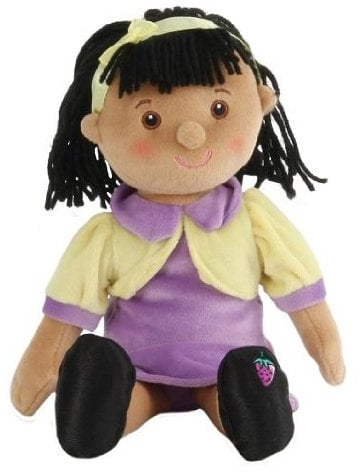 alles-meine.de GmbH Schmusepuppe Wilberry Fun Amy Stoffpuppe Plüsch Puppe dunkel dunkelhäutig