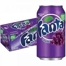Fanta Grape Soda 355ml x 12 | Juicy Goodness | Versatile for Sipping and Mixing | Caffeine-Free | Free From Artificial Flavors | Authentic Flavor
