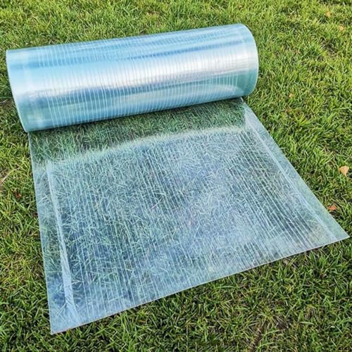 Polycarbonat Dachplatten,0,8mm Glasfaser Massivplatten,Gewächshaus Ersatz Kunststoffplatten,Tageslichtplatten,Uv-schutz/Regenschutz Dachplatte,Leicht Zu Schneiden,Für Vordach Sonnenraum,W×L-0.7×7m