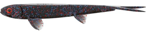 Westin Twinteez Pelagic V-Tail 20cm 30g - 2 Gummifische, Farbe:Black Mamba