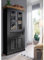 Lomadox Vitrine Vitrinenschrank 109cm breit Kiefer grau mit Eiche Wohnmöbel Landhausstil
