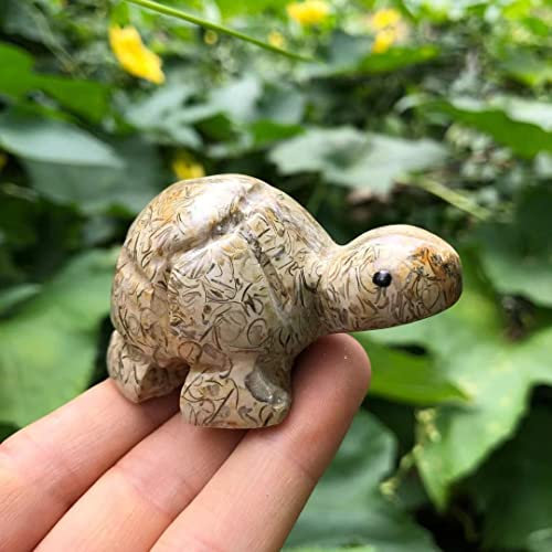 Raumdekoration 1 STÜCK Natürlicher Kristallquarz Schildkröte Amethyst Opal Tiere Stein Wohnkultur Aquarium Handwerk Kleine Dekoration Geeignet for Möbeldekoration ( Color : Light Yellow , Size : 75-85