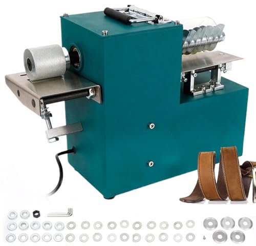 Elektrisches Lederstreifen-Schneidegerät - Stapelschneiden, mit Kantenfaltfunktion und stufenlosem Geschwindigkeitsregler und einstellbarer Schnittbreite: 2–86 mm, Streifenschneidemaschine