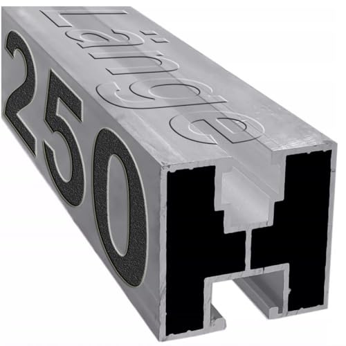 StoffTex Solar Schiene Solarprofil Aluminiumprofil PV Anlage Nut 8 10 40, 0% §12Abs.3UStG Solarmodule Solarpanel Befestigungssystem Montageschiene Dachmontage Modulträger (250cm ; 40x40cm, Typ S)
