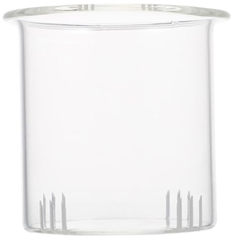 HOLIDYOYO Teesieb Aus Glas Mit Abnehmbarem Teefilter Für Losen Tee Feinporiges Glas Sieb Für Teekannen Und Teetassen Effektive Rückstandsentfernung Für Zuhause Und Teezeremonien 7.50X7.50X7.00Cm
