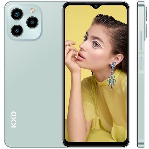 KXD A07 Handy Ohne Vertrag Günstig 2023,4GB+64GB/256GB Erweiterbar Android 12 Octa-Core 6,52 HD+ 4G Smartphone Ohne Vertrag,13MP+8MP Kamera 4500mAh, Fingerprint,Face ID,Simlockfreie Handys-Grün