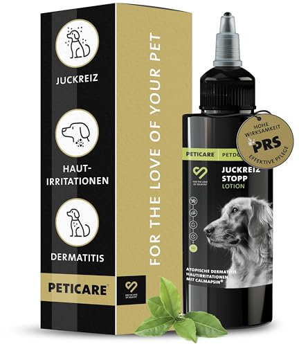 Juckreiz-Mittel für Hunde | Hochwirksam mit Calmapsin® bei Dermatitis & Haut-Irritationen | Lindert & unterstützt Hautregeneration | einzigartiges PRS® System für Lange Wirkung - petDog Health 2190