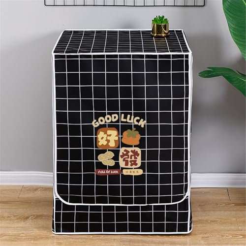 BAMFY Cubierta Lavadora Portátil Funda Lavadora Exterior Impermeable Carga Frontal Fundas Para Lavadora Y Secadora Para La Parte Superior Muebles Funda Protectora(5-7.5kg,P)