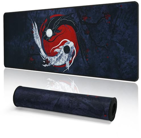 EFISH Tappetino per mouse XXL Speed Gaming XXL 800 x 300 mm,Grande tappetino per mouse cucito,impermeabile e antiscivolo,per PC,MacBook, laptop – migliora la precisione e la velocità (Mauspad A4)