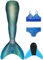 FOLOEO Cosplay-Badeanzug für Mädchen – Bikini-Set mit Fischschwanz und Monoflosse 2025