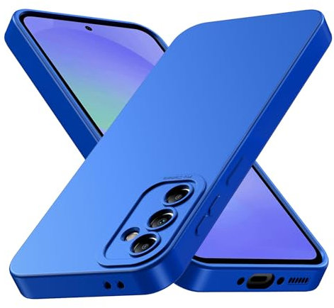 Tenphone Coque pour Samsung Galaxy A36 5G, Housse Etui de Protection en Silicone Souple, Cover Antichoc avec Protege de Camera, Pochette Compatible avec TPU (Bleu, Sam A36)
