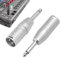 Watlikeup XLR to Jack TRS Adapter,2PCS 6.35mm TS Mono to XLR Male Converter,3 Pin TRS Plug Gender Changer for Mixers Amplifiers Monitors Studio Converter Microphone