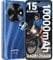 OUKITEL C59 Pro Handy Ohne Vertrag Android 15-24GB+256GB 10000mAh Smartphone Ohne Vertrag 6.88 Zoll 13MP+5MP Kamera 120LM Taschenlampe 90Hz Bildschirm,NFC,GPS, Dual SIM 4G Simlockfreie Handys,Blau