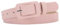 Porbbow Damen Kunstleder Gürtel für Jeans & Hosen - Metall Pin Schnalle, Frauen Mode Retro Vintage Taillengürtel für Outfits, Rosa