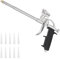 Yimomoyi Foam Gun, Expanding Foam Gun with 10 Nozzles, Expanding Foam Spray Gun Professional Foaming Gun Insulating Applicator Heavy Duty Foam Spray Application Gun for Caulking, Filling, Sealing