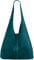Caspar große Damen Wildleder Tasche Hobo Bag Shopper - CLASSIC LINE - Modell No.767 - Made in Italy, Farbe:petrol, Größe:One Size