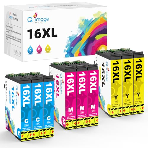 16XL Druckerpatronen Kompatibel für Epson 16XL Tintenpatrone Multipack | Kompatibel für Druckerpatronen Epson wf 2760 WF2510 WF2760 WF2530 WF2520 WF2540 WF2750 WF2660 WF2650 WF2010 (9er-Pack)